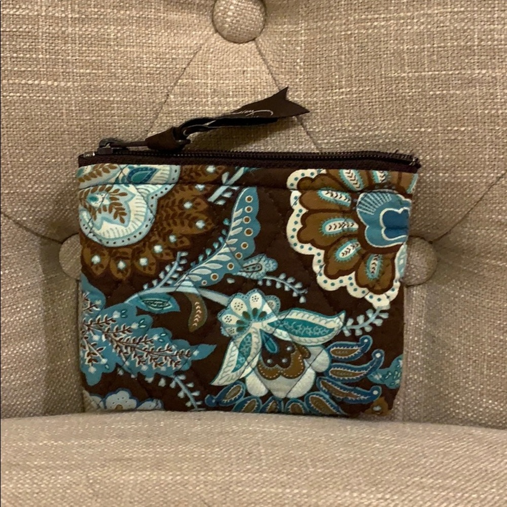 Vera Bradley blue brown wallet